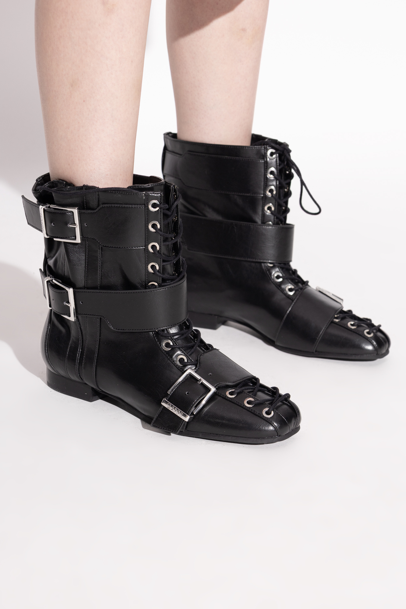 高質 made boots Ankle Ganni of Vitkac | Shoes Women's | leather eco その他